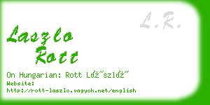 laszlo rott business card